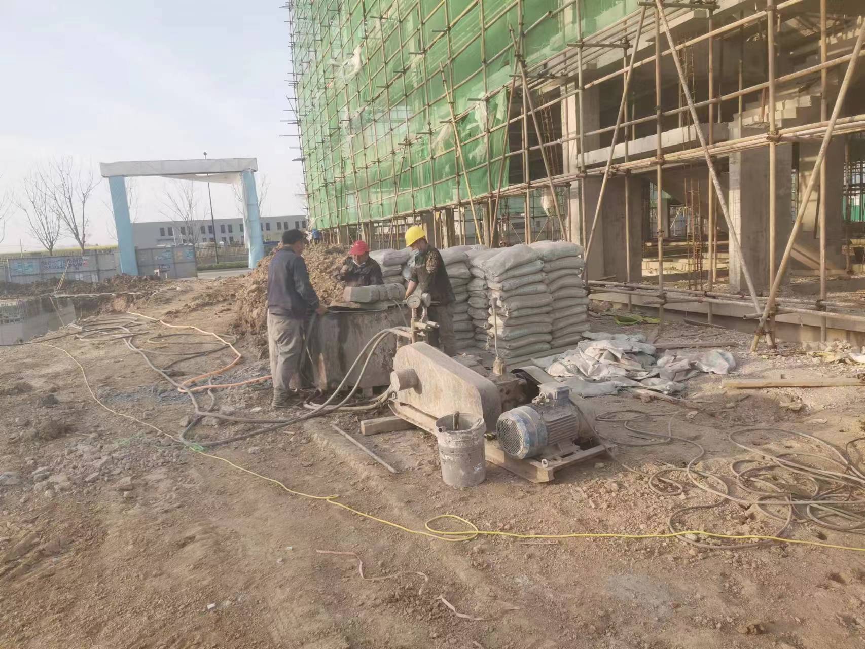 园林办事处别墅下沉注浆