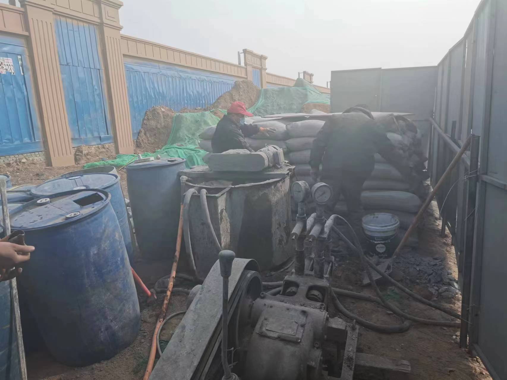 园林办事处房屋下沉注浆